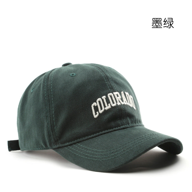 Wholesale Fashion Vintage Letter Embroidery Casual Visor Baseball Cap
