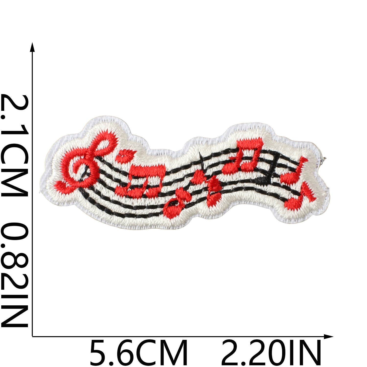 Wholesale Music Note Embroidered Patches For Clothing DIY Repair Decorative Self Adhesive Craft Accessory