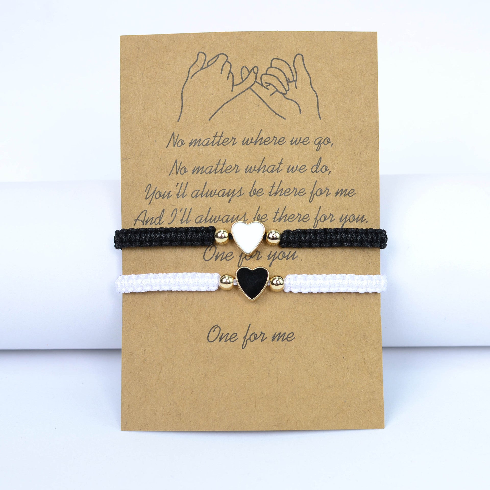 Wholesale  Couple Bracelet Set Flat Knot Woven Love Woven Bracelet