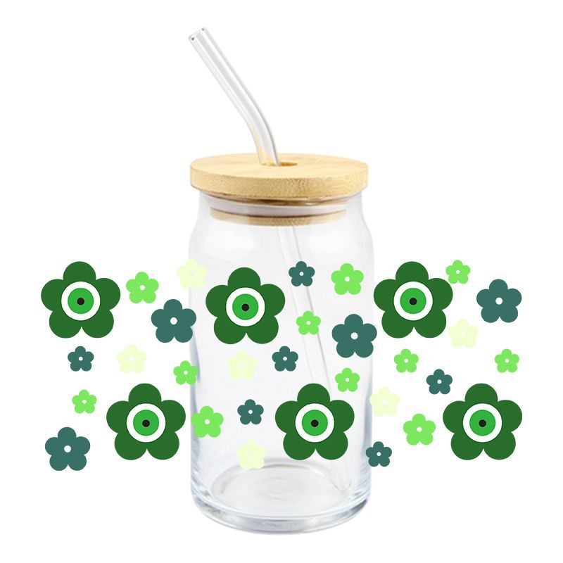 Wholesale 5pcs Devil' s Eye 16oz Cup UV DTF Wraps