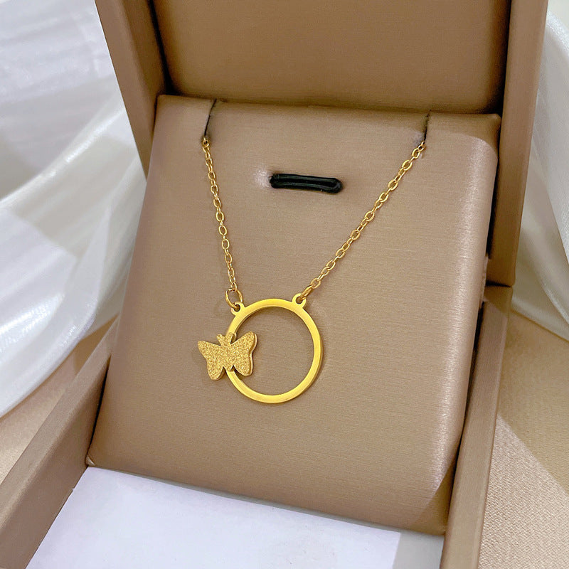 Wholesale Geometric Animal Personalized 18k Gold Plated Clavicle Chain