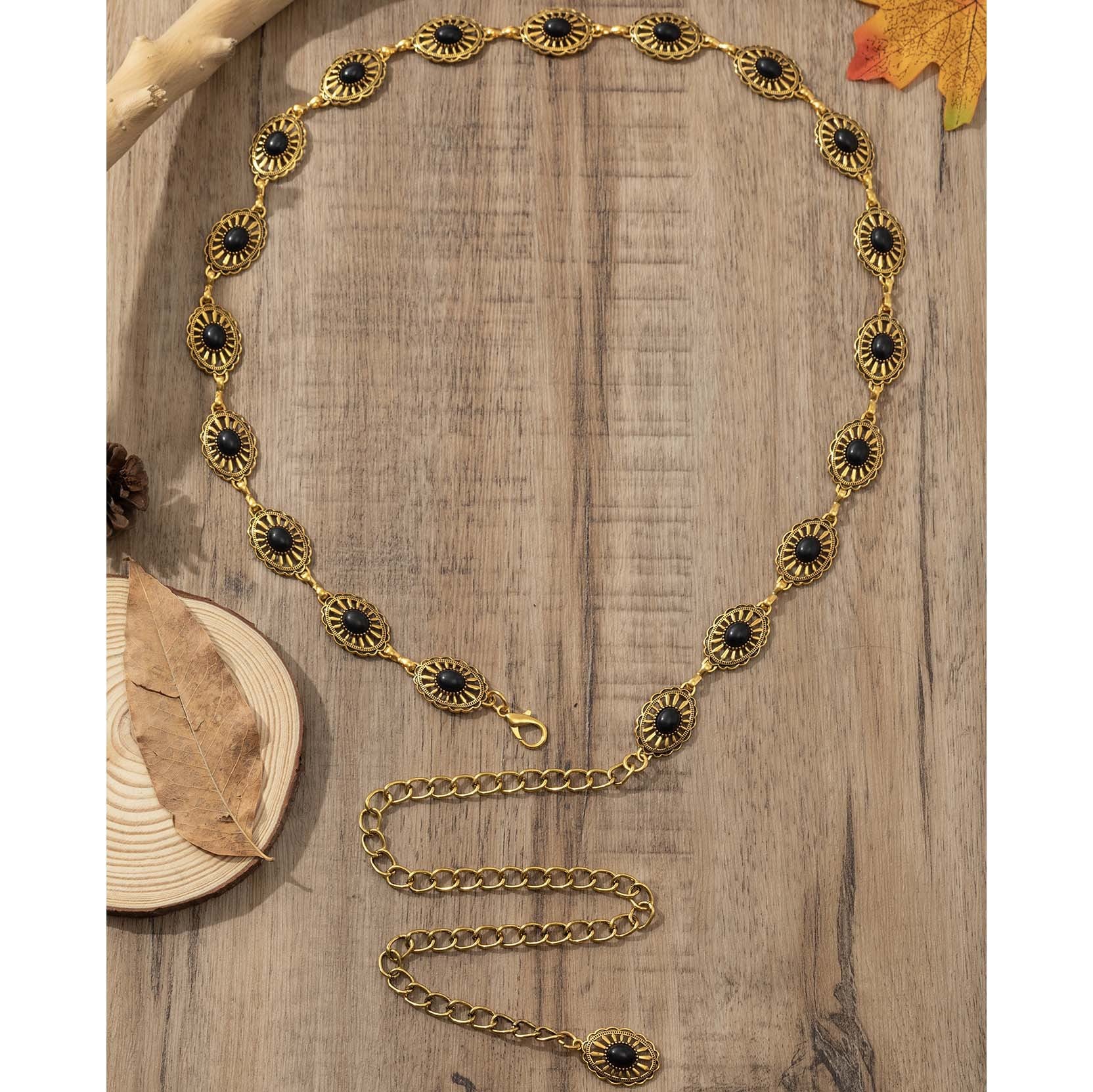 Wholesale Bohemian retro belt waist chain fashionable and versatile hollow waist chain