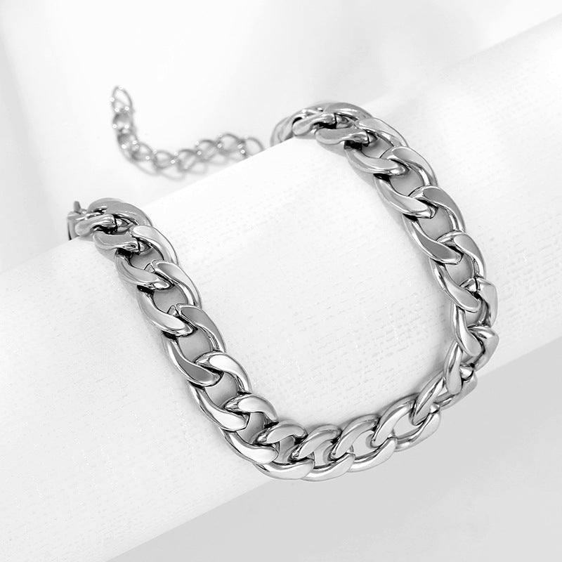 Wholesale stainless steel men's bracelet personality all-match fashion trend hip-hop jewelry