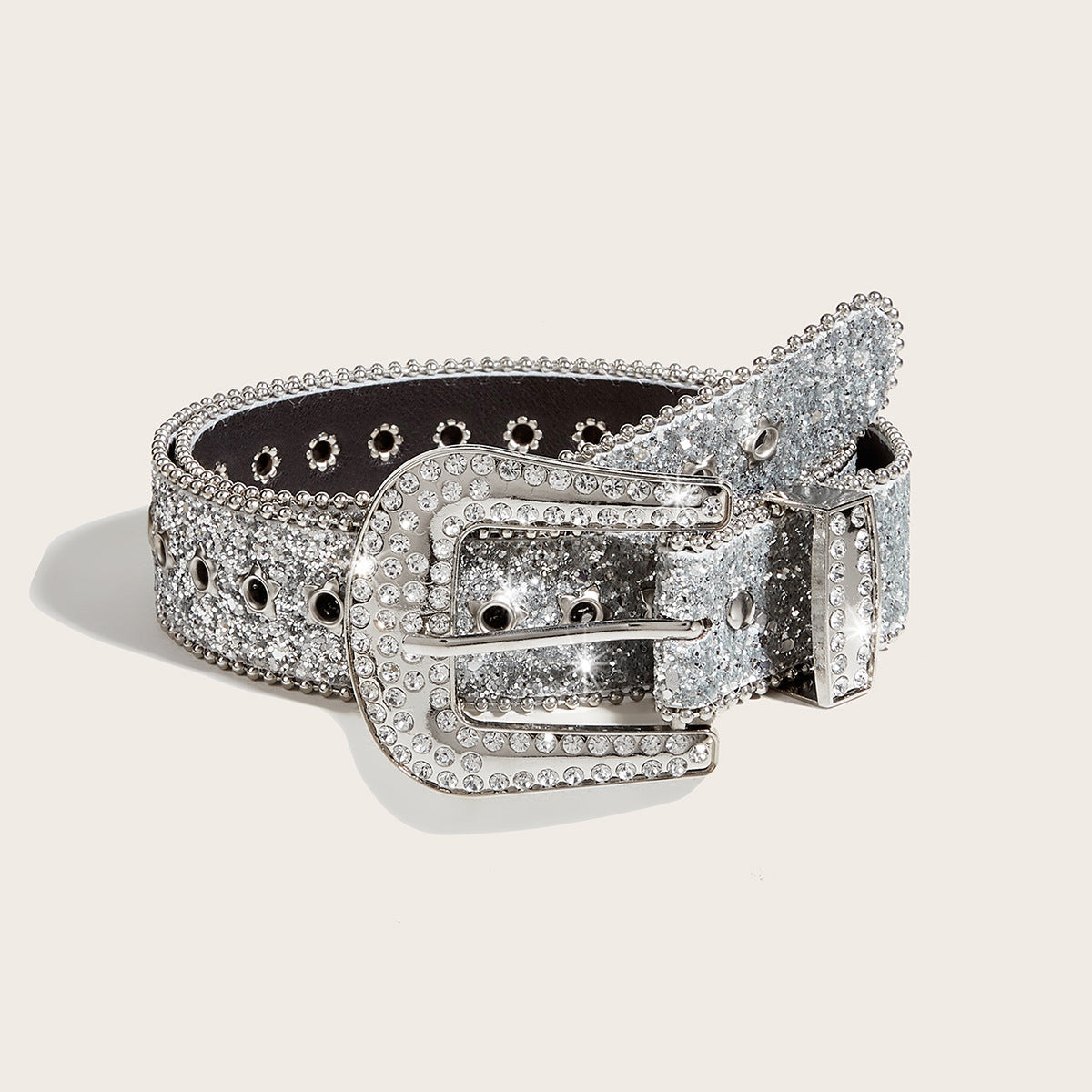 Whoelsale PU Water Diamond Belt Female