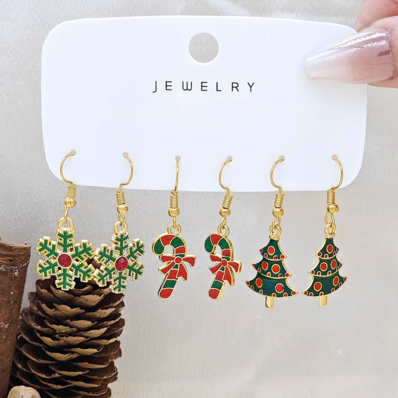 Wholesale Alloy Snowman  Gift Earrings
