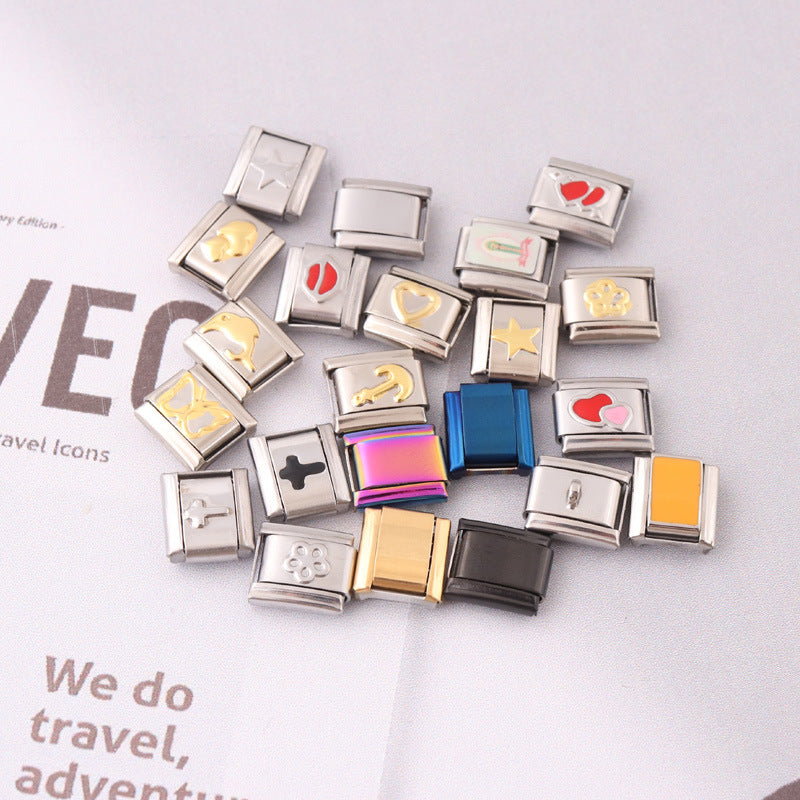 Wholesale Stainless Steel Gold Peach Heart Bracelet