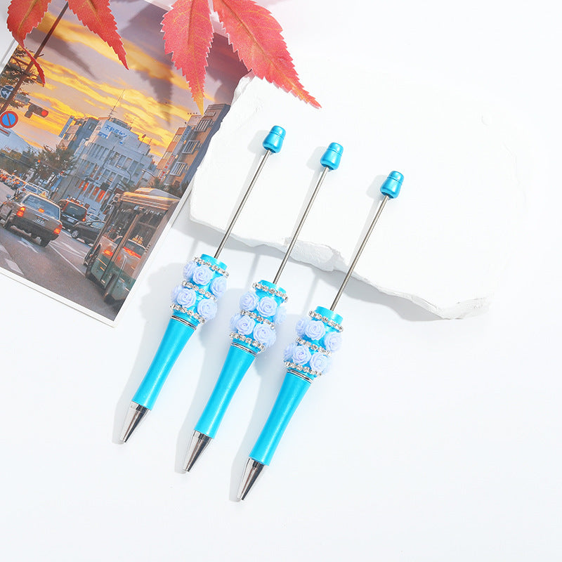 Wholesale Heavy Duty Rose Diamond Stickers Round Bead Pen