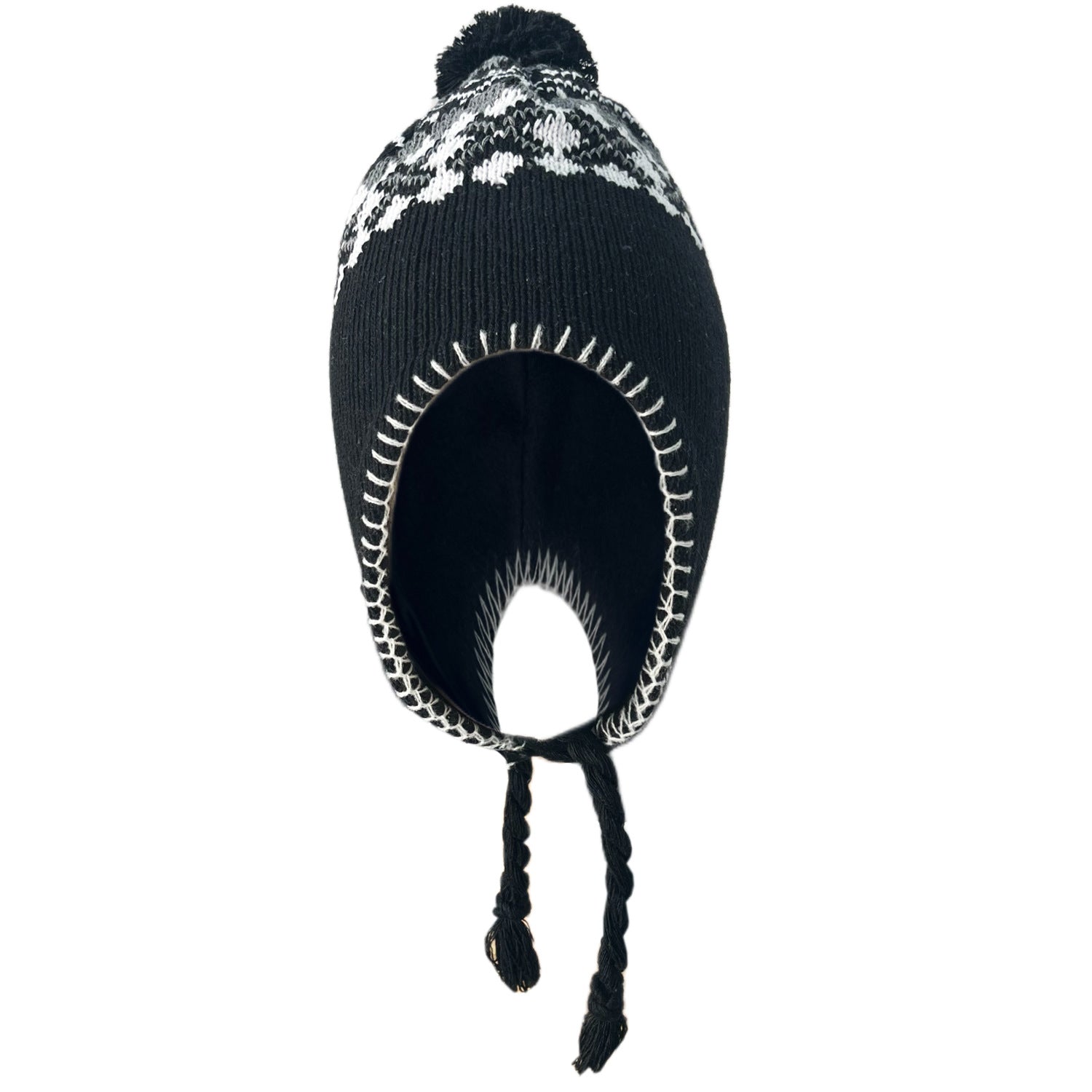 Wholesale Winter Plus Velvet Knitted Wool Ball Earmuffs Knitted Warm Thick Hat