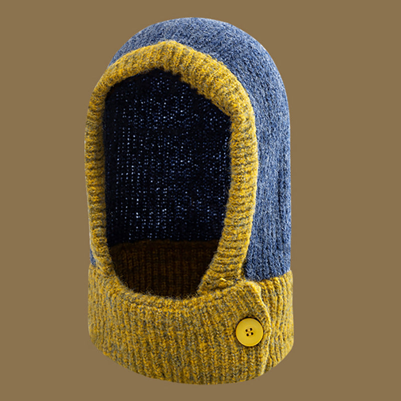 Wholesale Winter 2023 Hats and Scarves All-in-one Knitted Wool Hats