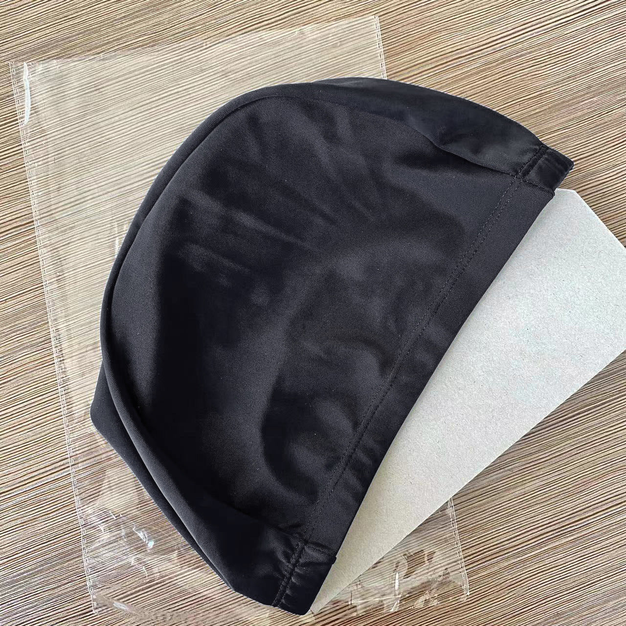 Wholesale 5pcs Adult polyester fabric underhead swim cap Summer