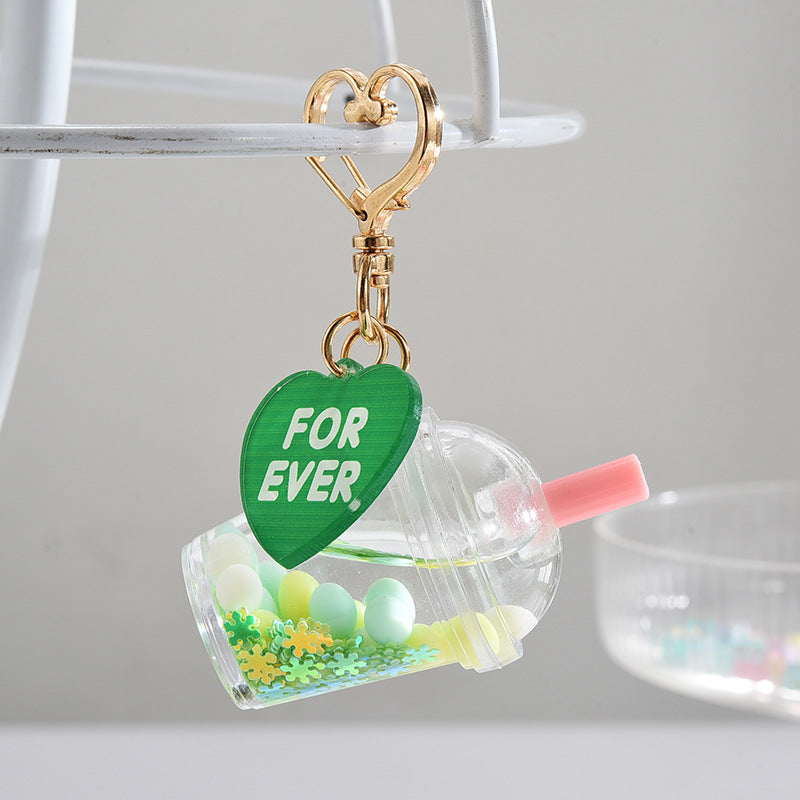 Wholesale Acrylic Milk Tea Cup Keychain