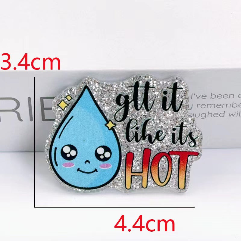 Wholesale 10pcs Cartoon Alphabet Acrylic Flatback