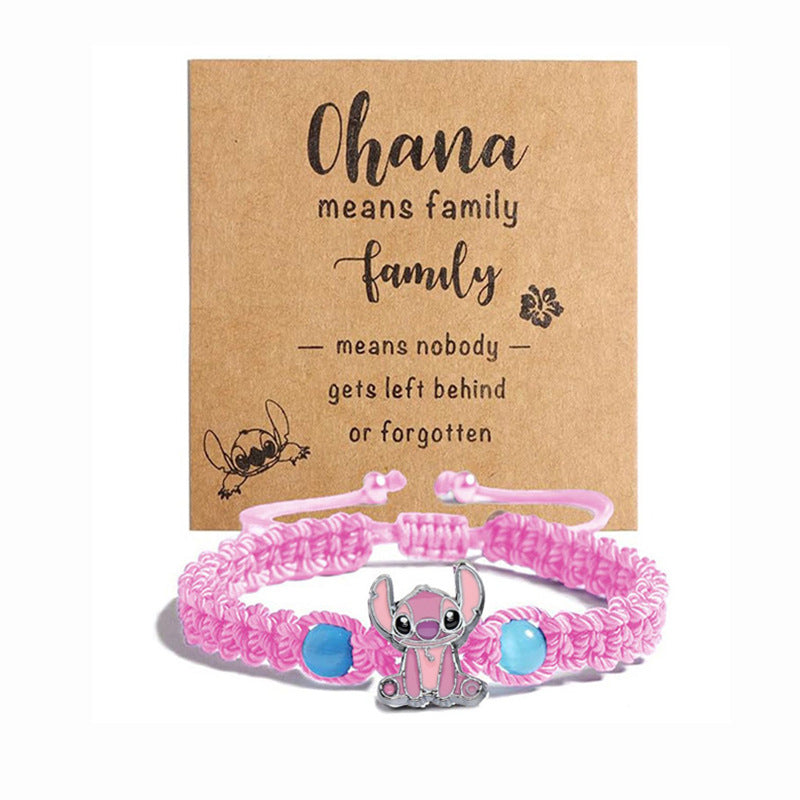 Wholesale  Woven Bracelet Cartoon Animation Hand Ornaments Hand-Woven Bracelet OLY Exclusive