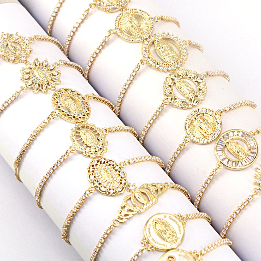 Wholesale Copper Micropaved Zirconia Bracelet