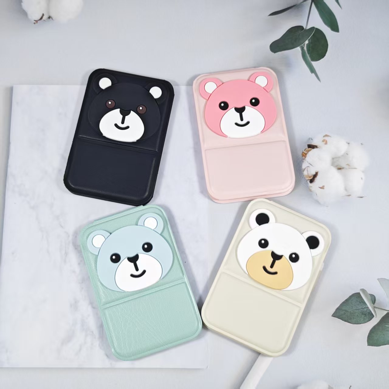 Wholesale Bow shaped folding makeup mirror