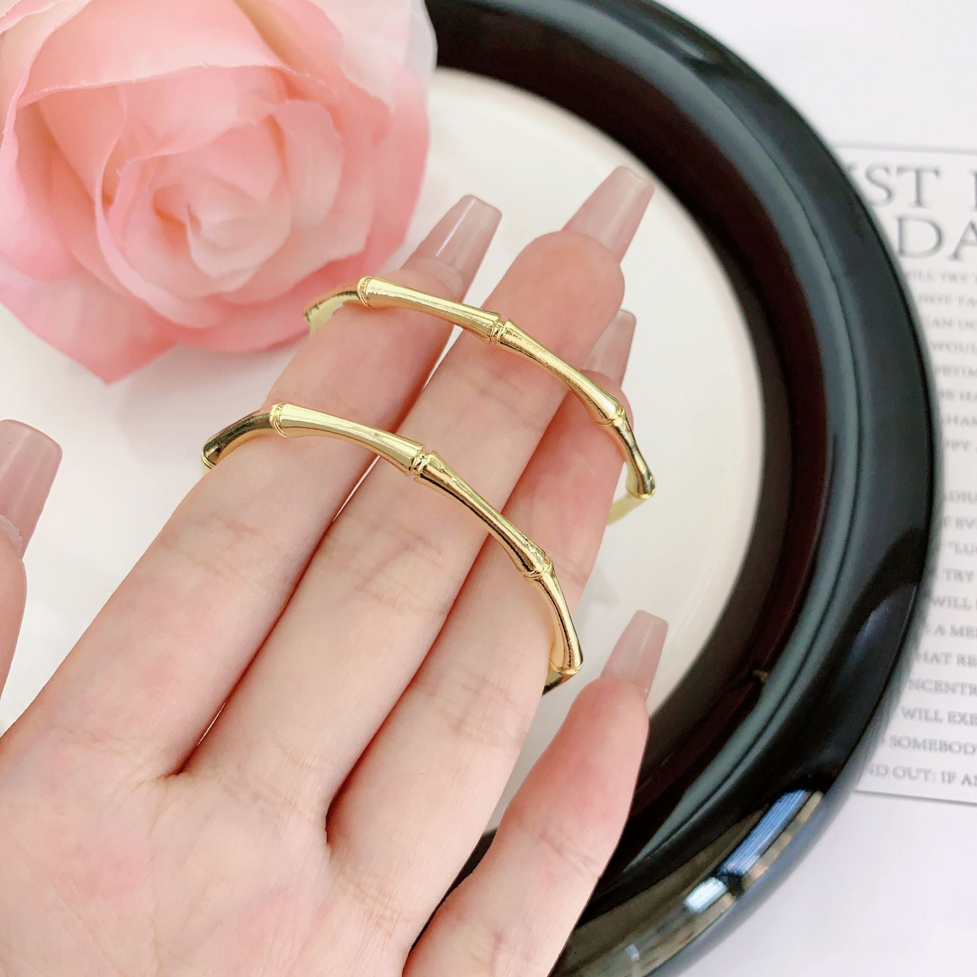 Wholesale New Circle Bamboo Earrings