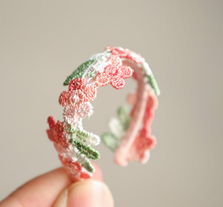 Wholesale Sweet Floral Print BJD Doll Headband Hair Accessory for Everyday Styling
