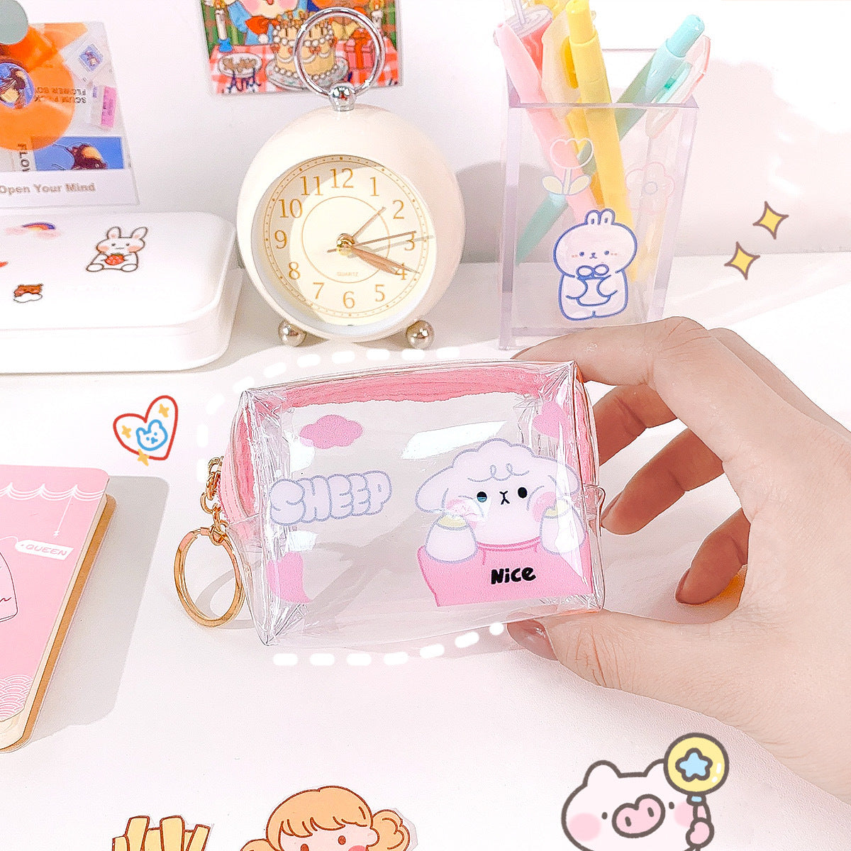 Wholesale PVC Transparent Cartoon Zero Wallet