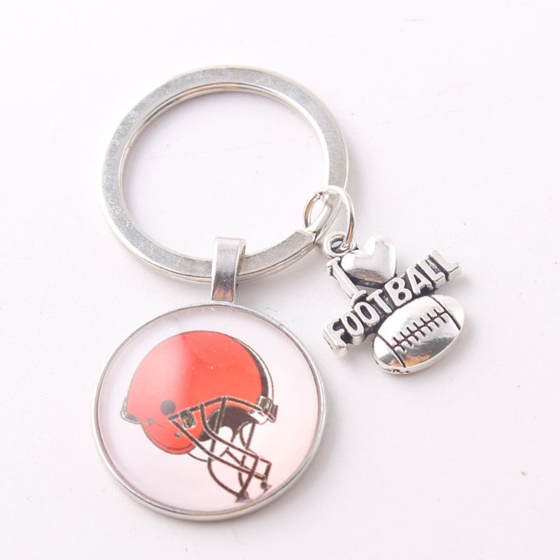 Wholesale I Love Football Team Keychain