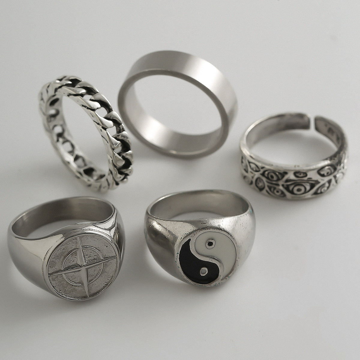 Wholesale Men's Vintage Fashion Alloy Rings