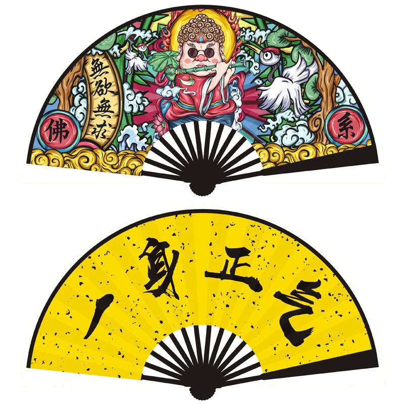 Wholesale 10 -inch Double -sided Chinese Ancient Style Folding Fan