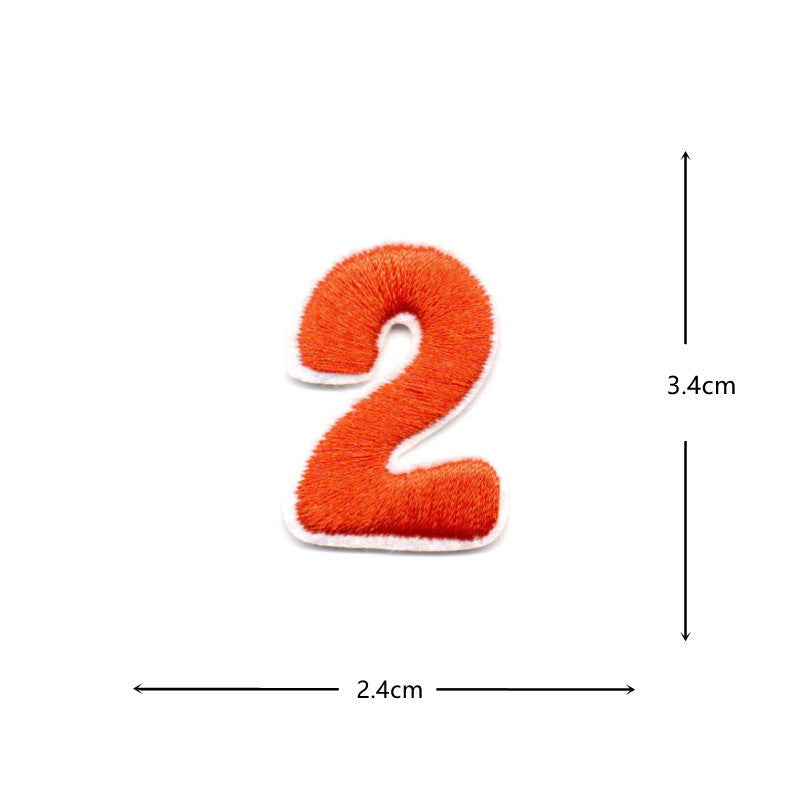 Wholesale Colorful numeric and English letters DIY Patches