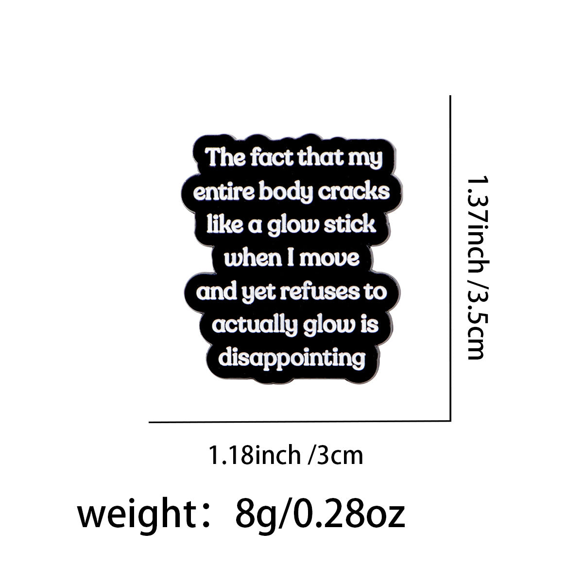 Wholesale Quote Brooch Cartoon Metal Badge Accessories