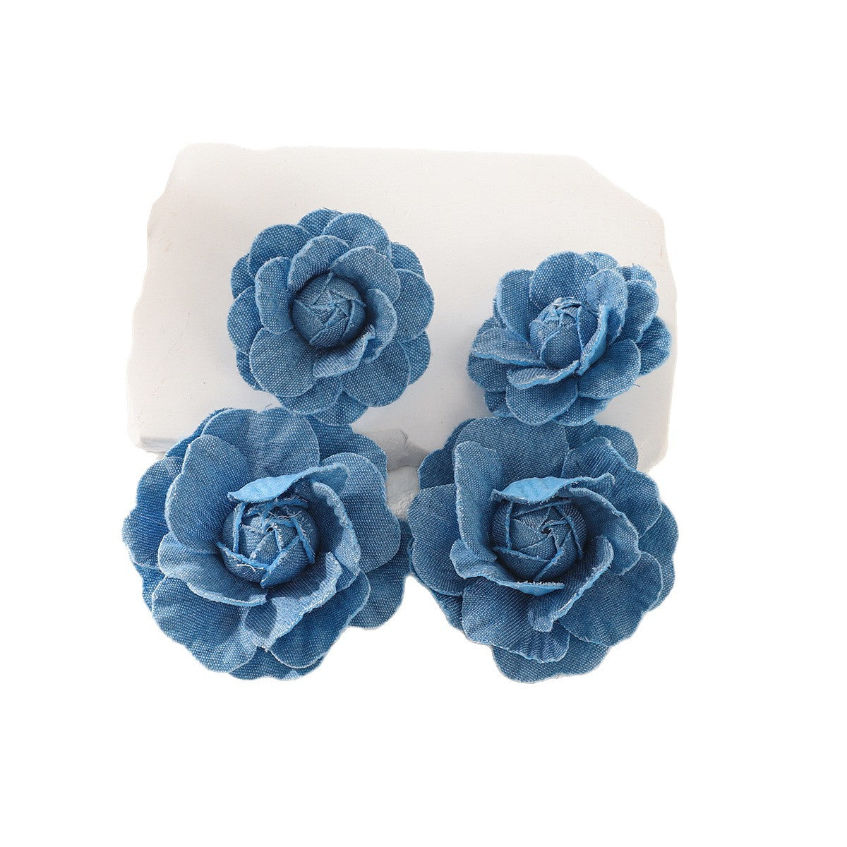 Wholesale Multi colored flower Valentine' s Day earrings