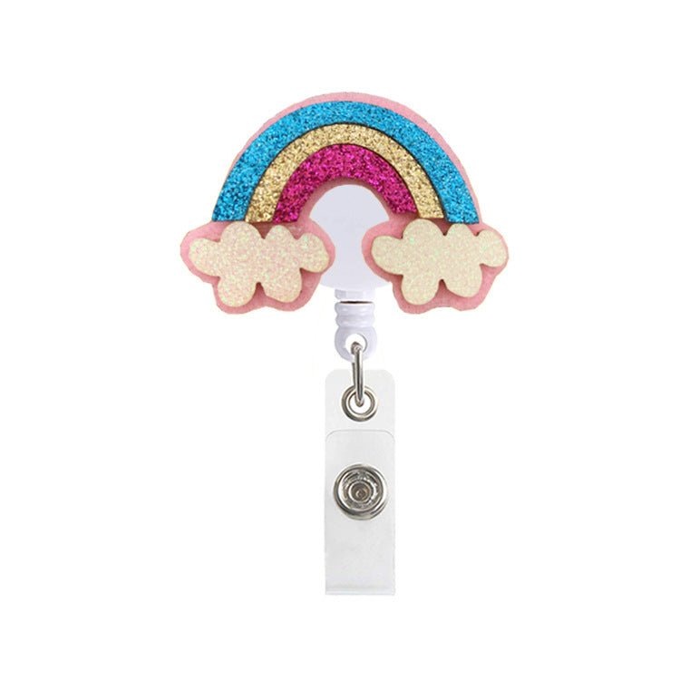 Wholesale ABS Rainbow Telescoping Keychain
