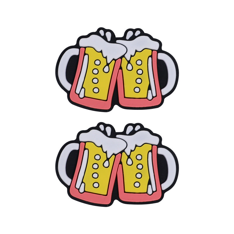 Cuentas de silicona de cerveza 10pcs de 10pcs