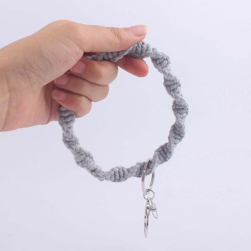 Wholesale Handwoven Cotton Rope Keychain
