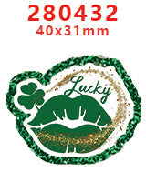 Wholesale Random 30pcs Green Christmas Cartoon Acrylic Flatback