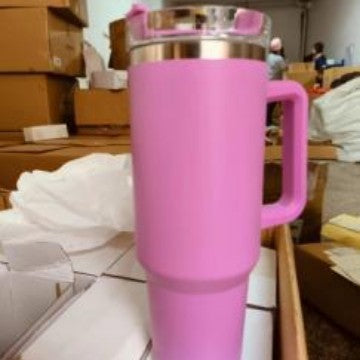Wholesale stainless steel thermos cup 40oz car cup with handle vacuum large capacity portable sports kettle ice bully