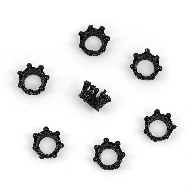 Wholesale 100PCS/Pack bear three-dimensional small crown beaded diy alloy accessories mobile phone chain key chain accessories