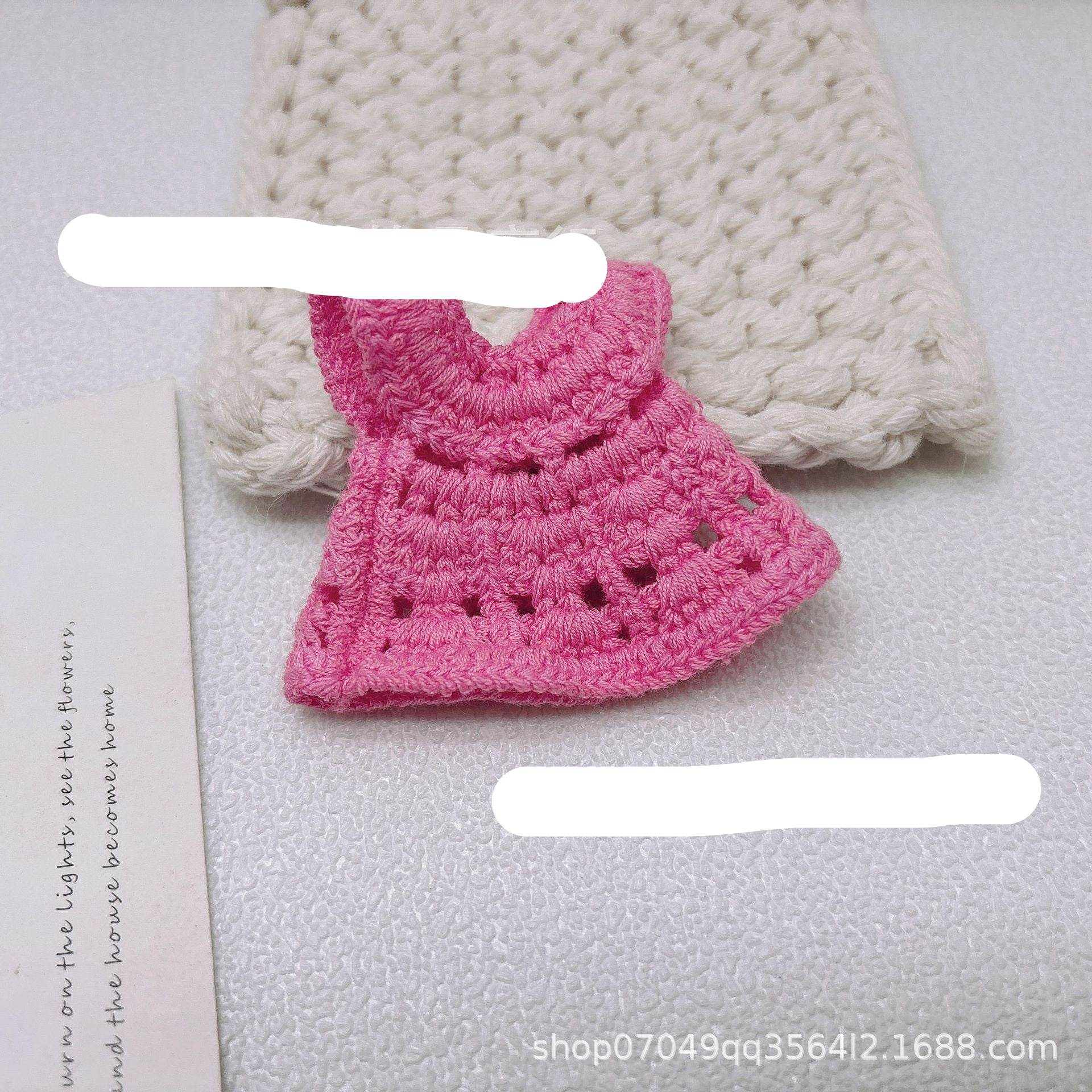 Wholesale 2pcs/pack 13cm Handdog Cotton Doll Skirt Handmade Plush Toy Woven Doll Clothes