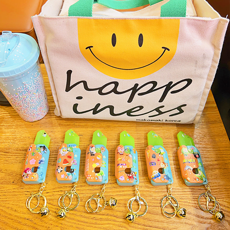 Wholesale ABS Luminous Radish Gravity Knife Decompression Toy Keychain