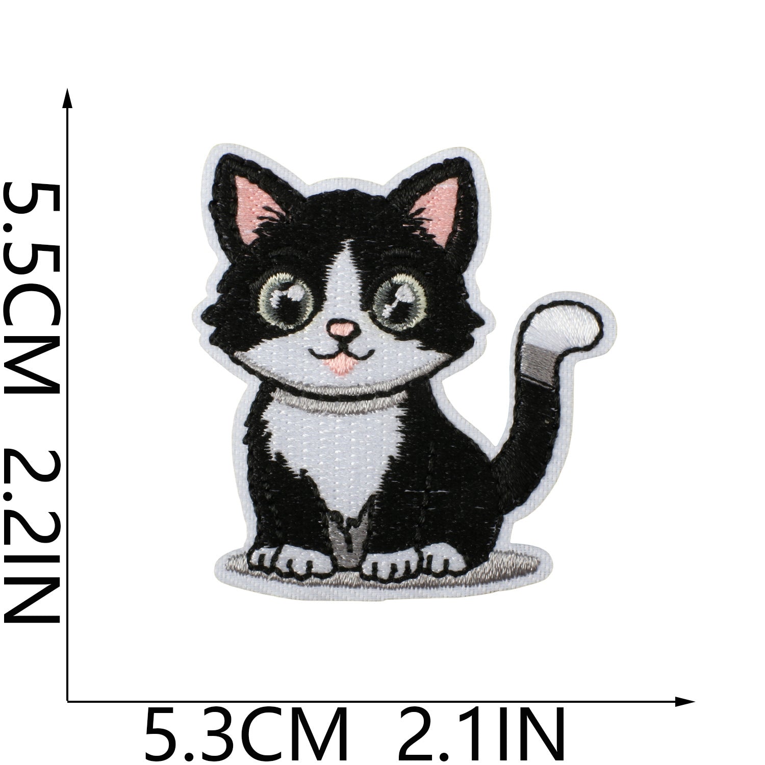 Wholesale Polyester Iron On Embroidery Patch Cat Party Cartoon Kitten Decorative Accent For Clothing Everyday Use