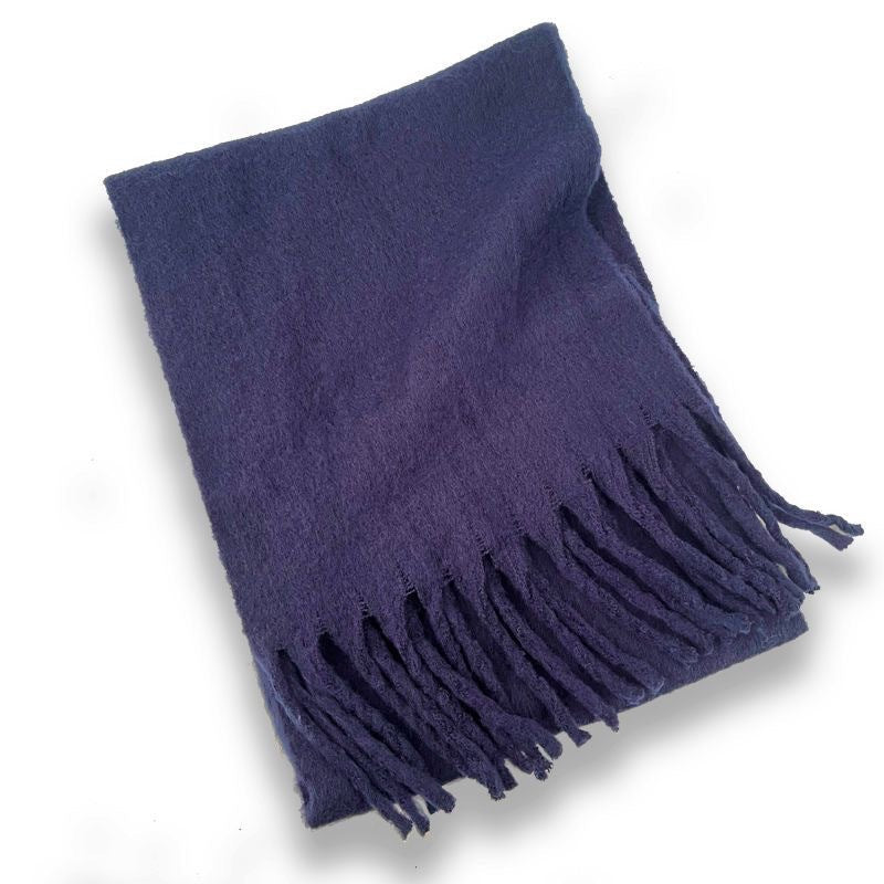 Wholesale New Solid Color Winter Thickened Circle Yarn Scarf