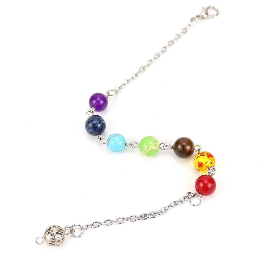 Wholesale of Handmade Beaded Rainbow Crystal Bead Chains, Hanging Chain Accessories