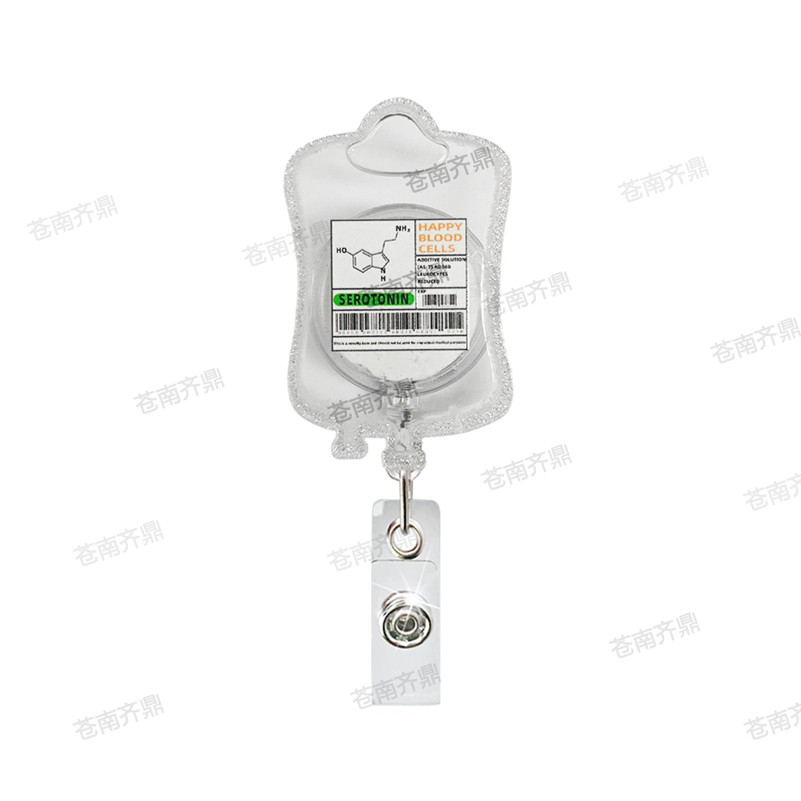 Wholesale Oil flow medicine bag medical acrylic badge reels