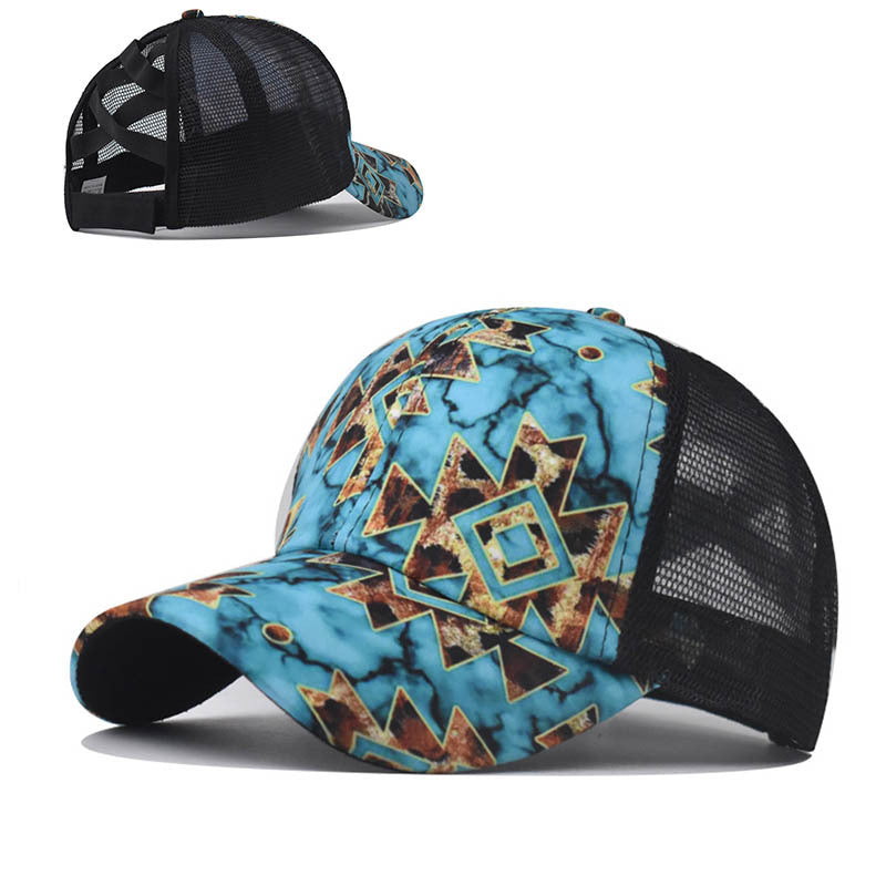 Wholesale Cotton Aztec Printed Baseball Cap