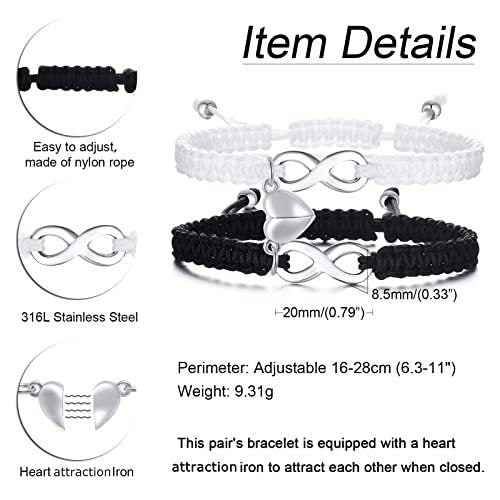 Wholesale Valentine' s Day  Love Magnetic Heart Cross Bracelet