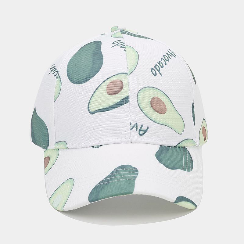 Wholesale Polyester Avocado Pattern Baseball Cap