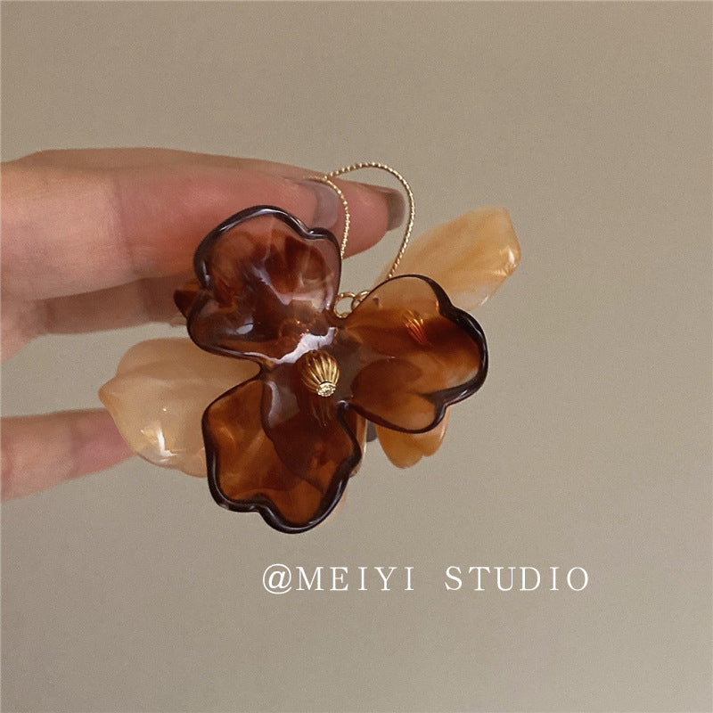 Wholesale Vintage Flower Copper Earrings