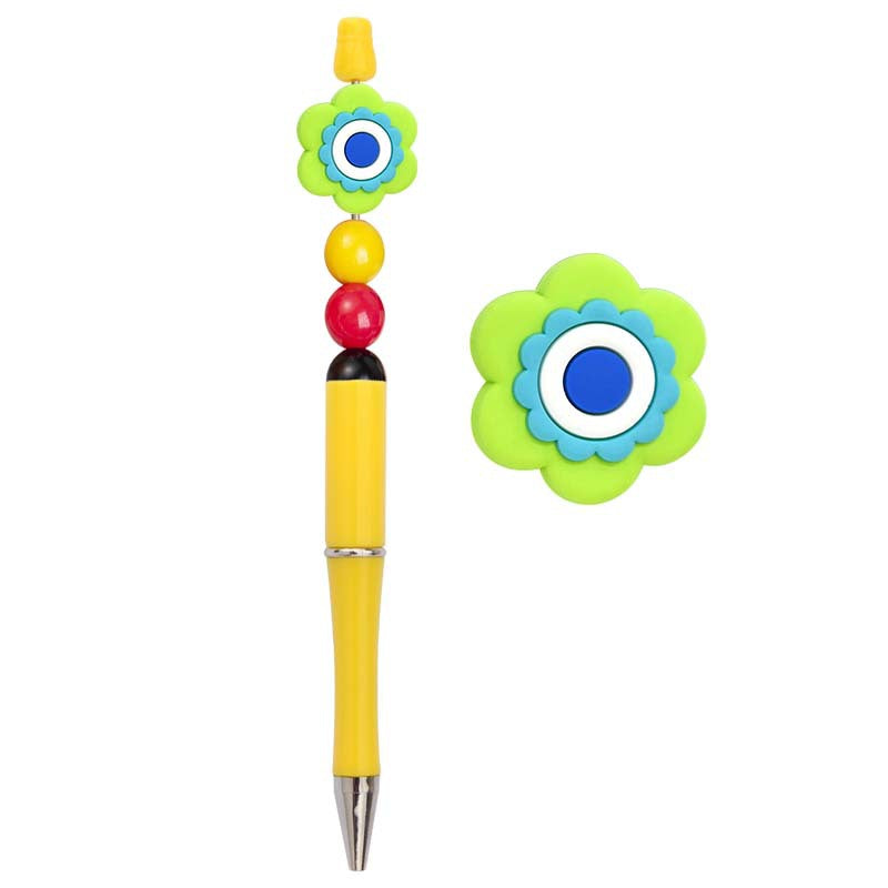 Wholesale Random 100pcs Colored Flower Shaped Focal Beads