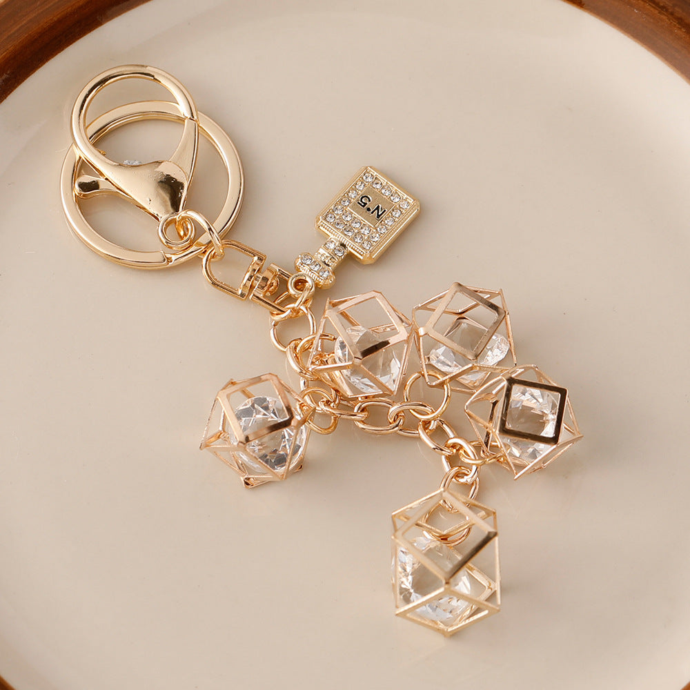 Wholesale Crystal Diamond Ball Alloy Keychain