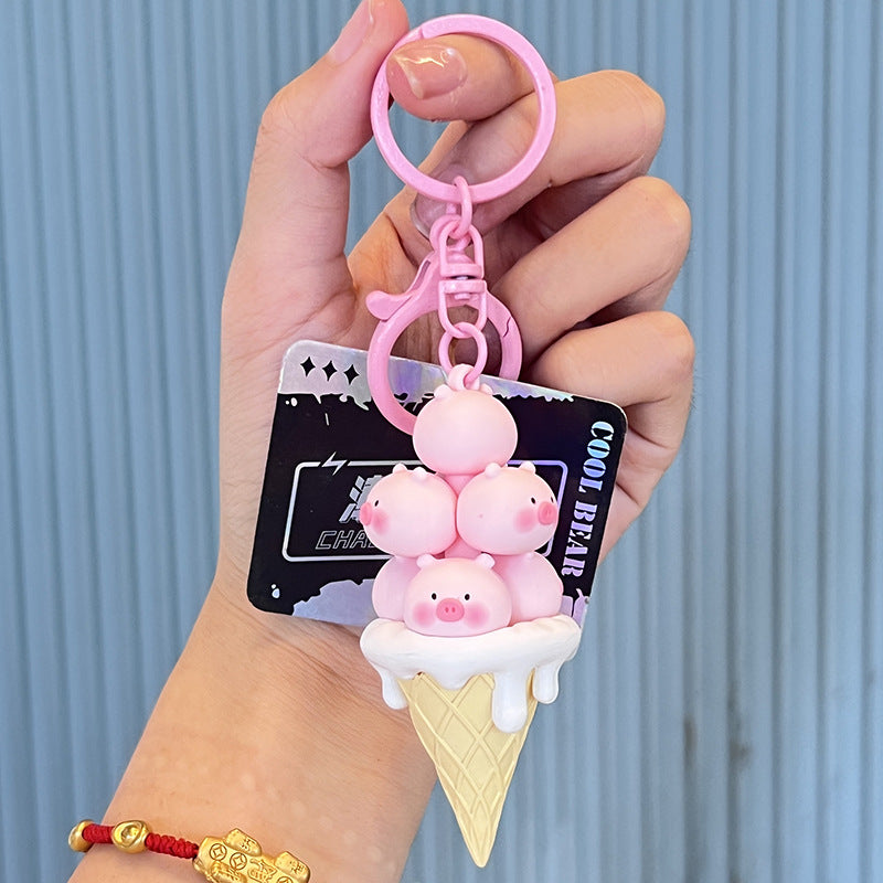 Wholesale Jenga Silicone Cartoon Cute  Creative Keychain