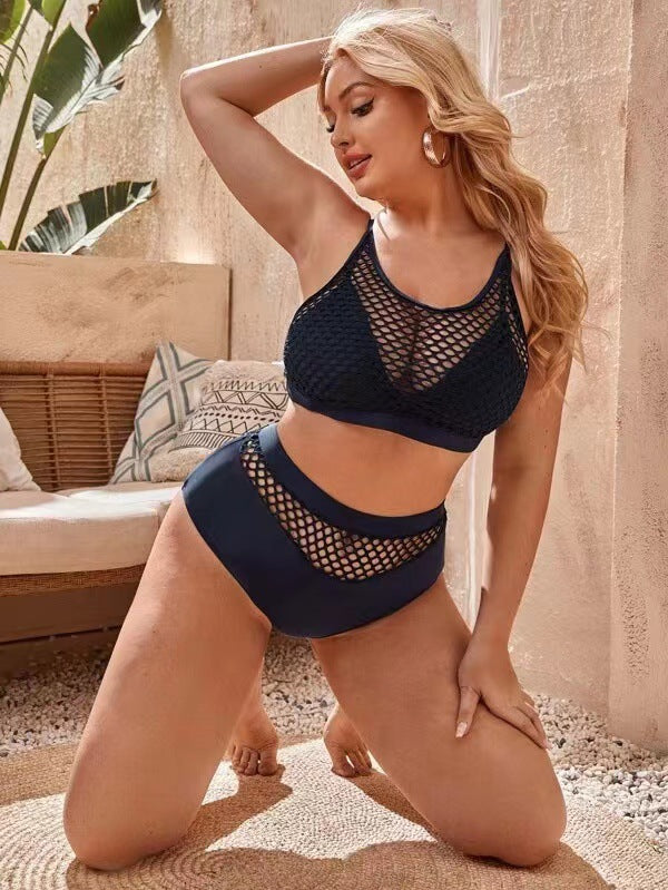 Wholesale Lace Mesh Two-piece Bikini Swimwear