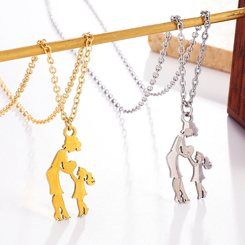 Wholesale mother' s day necklace stainless steel