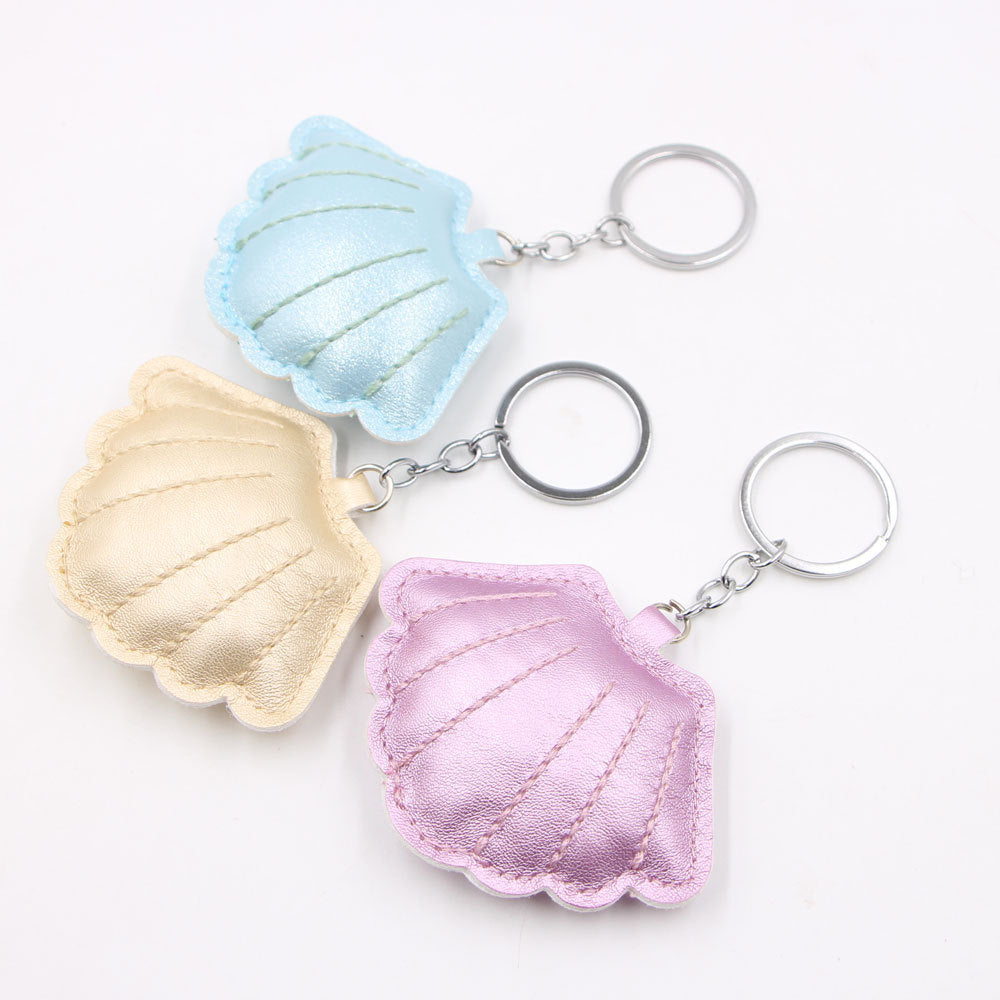 Wholesale Gold Padded Shell Leather Bag Charm Keychain For Car Key Purse Lanyard Fashion Accessory